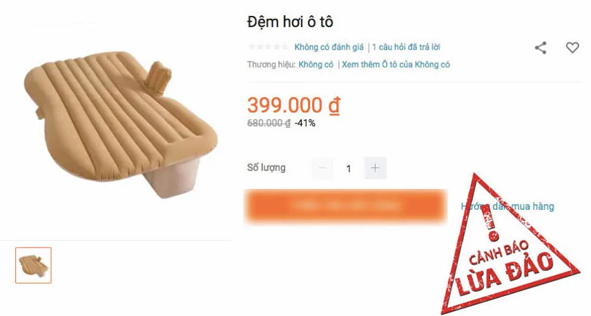 Đệm hơi giá rẻ thường rất mỏng, nhiều lỗi, dễ bị rách thủng