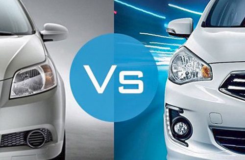 So sánh Chevrolet Aveo 2018 và Mitsubishi Attrage 2018