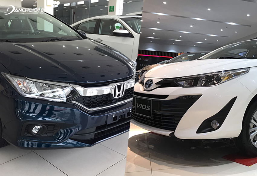So sánh Vios và City, Vios có ưu thế giá xe thấp hơn