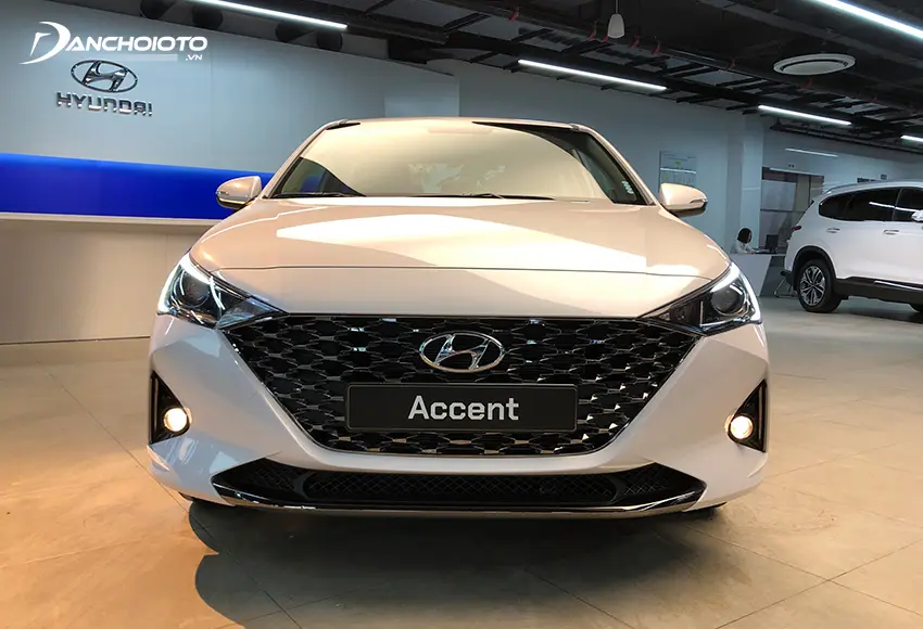 Đầu xe chính là nơi diễn ra sự đổi mới mạnh mẽ nhất trên Hyundai Accent 2023