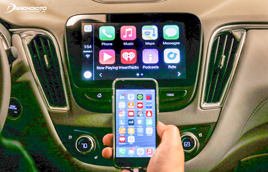 Điện thoại Iphone model mới cài ứng dụng Carplay