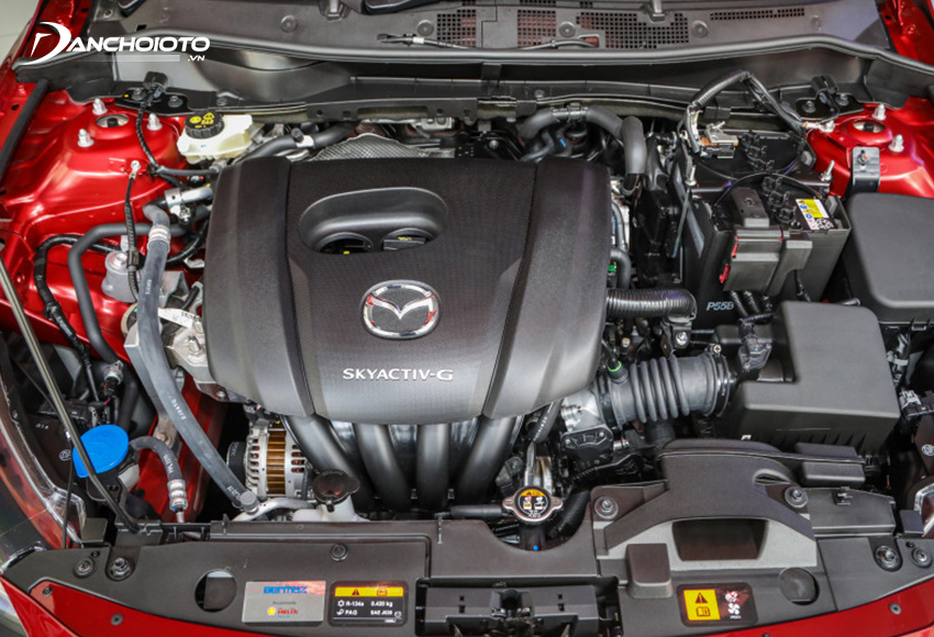 Mazda 2 2024 sử dụng động cơ SkyActiv-G 1.5L cho công suất cực đại đạt 110 mã lực