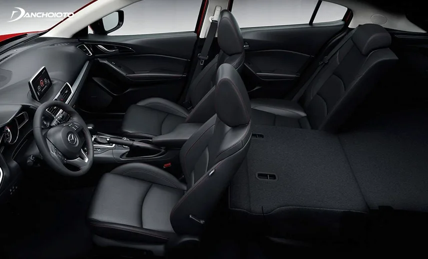 Interior space of the Mazda 3 hatchback is more spacious than the sedan version