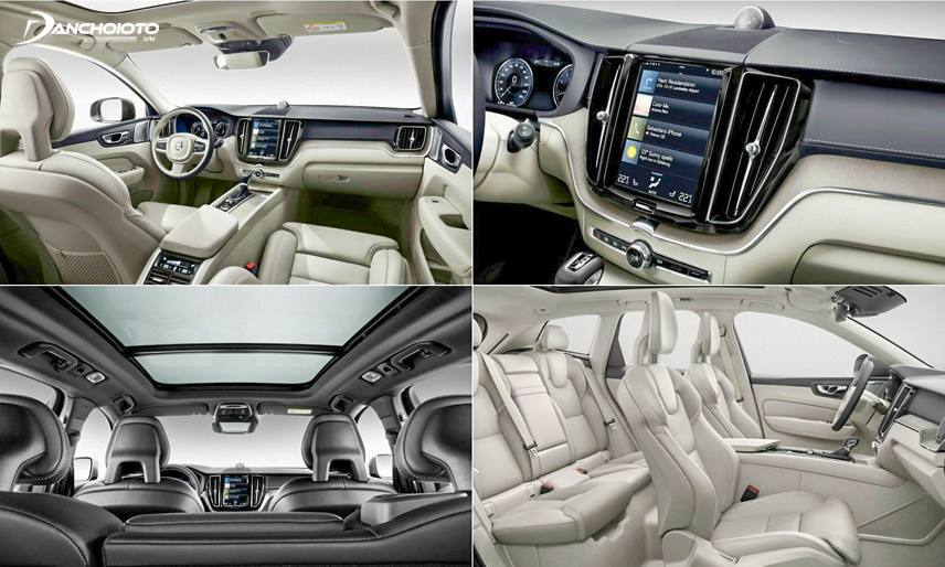 Overview of interior space XC60