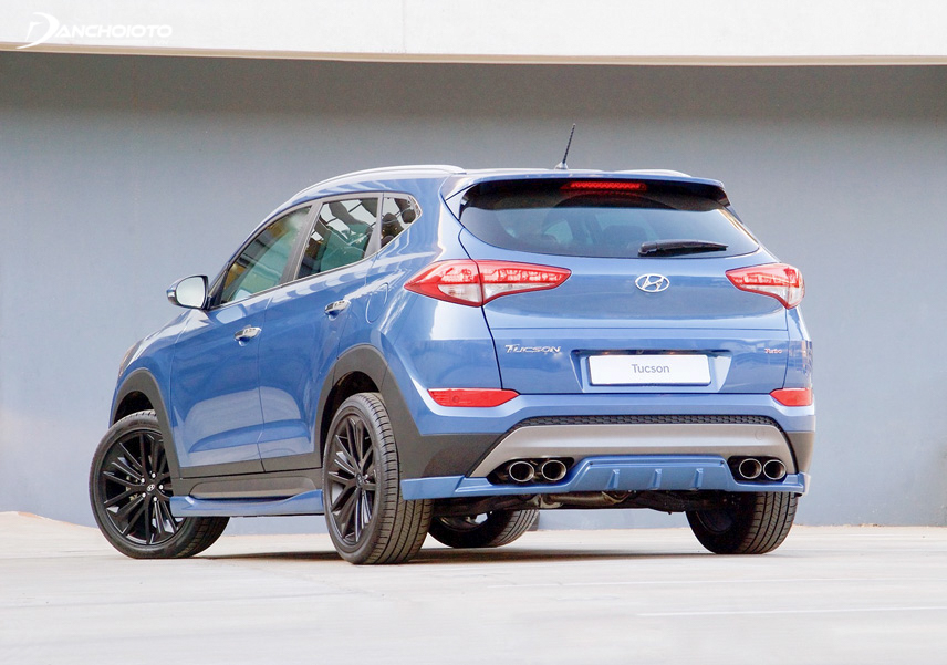The tail of the Hyundai Tucson 2019