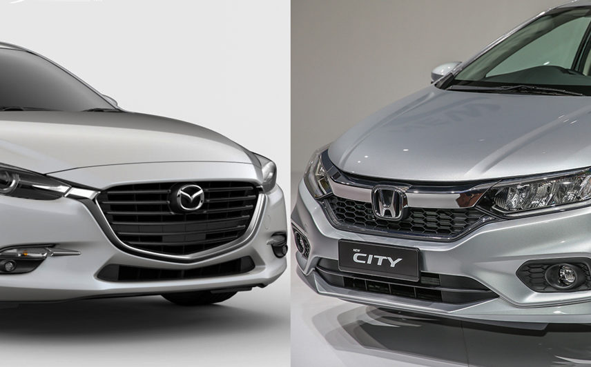 So sánh Mazda 3 và Honda City TOP