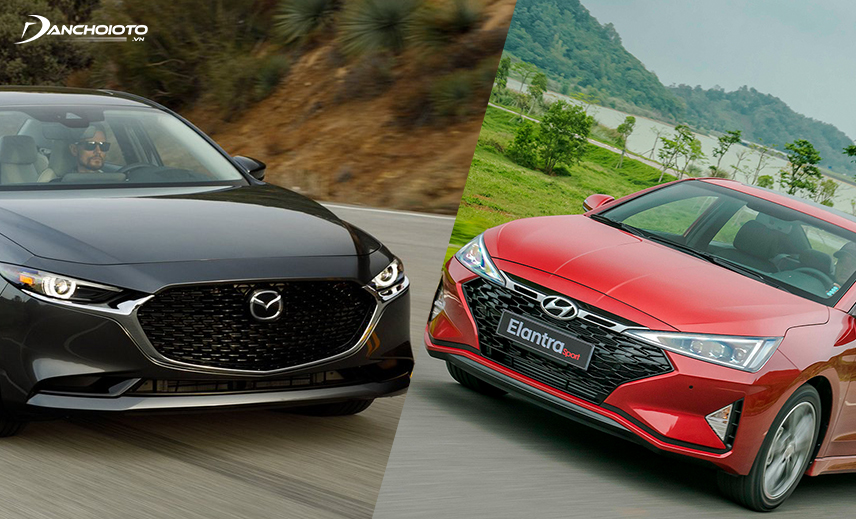 So sánh Mazda 3 và Elantra, Mazda 3 chiếm ưu thế nhờ xe Nhật còn Elantra có giá bán thấp hơn