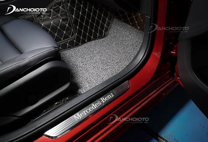 Thảm lót sàn ô tô 5D, 6D được thiết kế riêng, đúng chuẩn form sàn từng mẫu xe