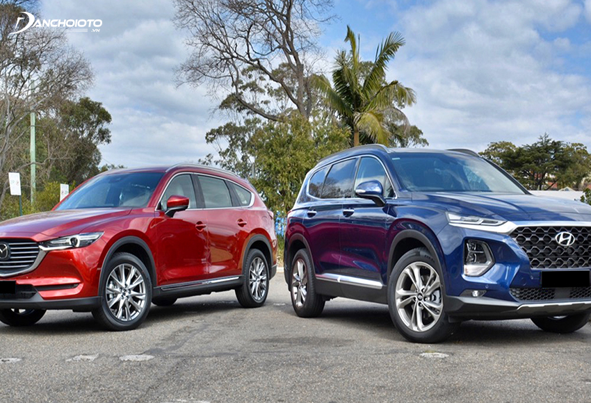 So sánh CX8 và SantaFe, giá xe SantaFe thấp hơn trong khi trang bị khá tương đương
