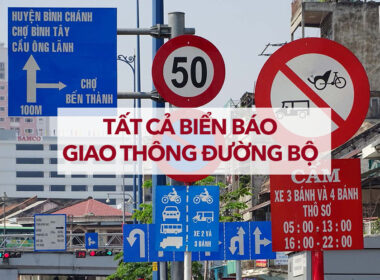 Các biển báo giao thông đường bộ Việt Nam mới nhất