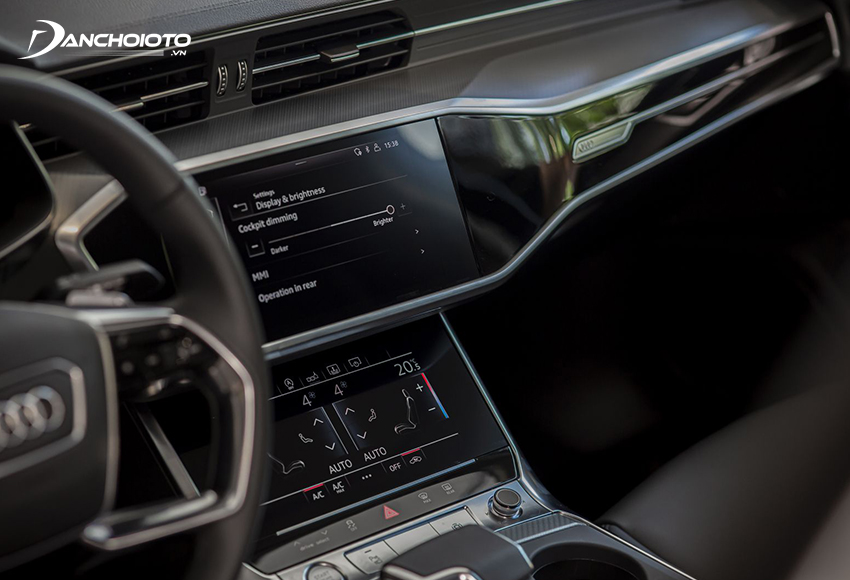 Audi A6 2023 trang bị bộ đôi màn hình hiện đại