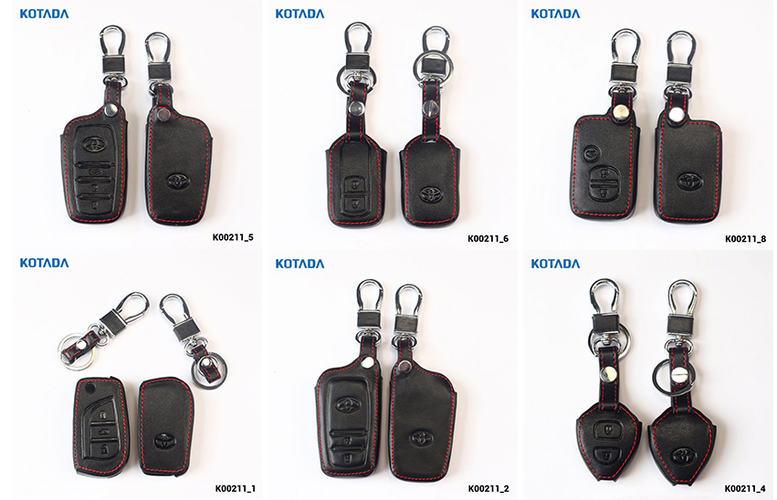 Leather car keys for Toyota: Camry, Innova ...