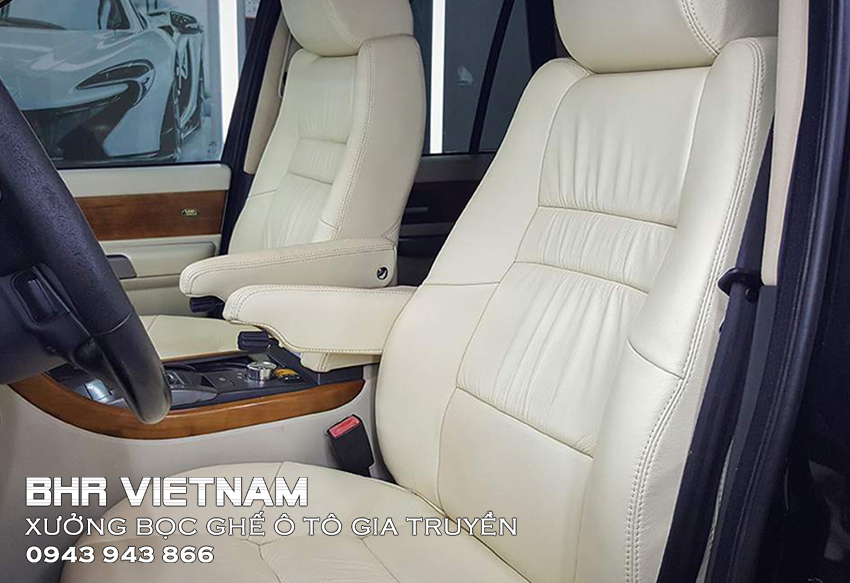Bọc da ghế ô tô kiểu may nhăn