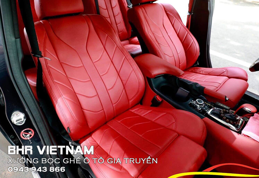 Bọc da ghế ô tô kiểu xương cá