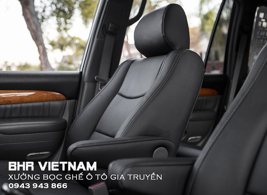 Bọc ghế xe hơi da thật sang trọng, da mềm mịn, thoáng khí tự nhiên