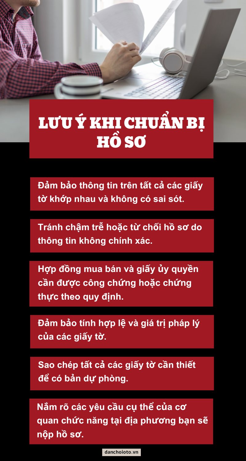 Luu y khi chuan bi ho so