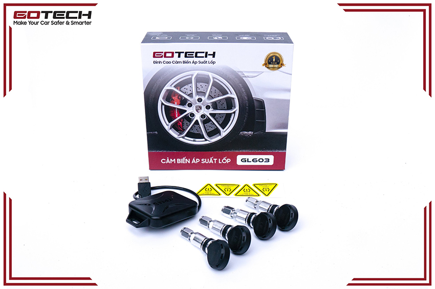 Một bộ cảm biến áp suất lốp