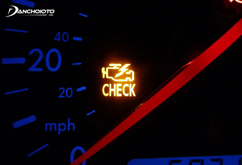 Đèn Check Engine là đèn báo lỗi khi động cơ hay các hệ thống liên quan xảy ra lỗi