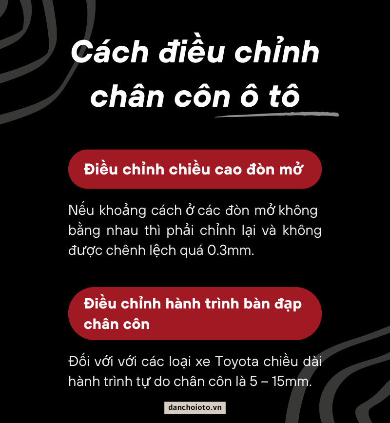 Cách điều chỉnh chân côn ô tô số cảm biến trục khuỷu 