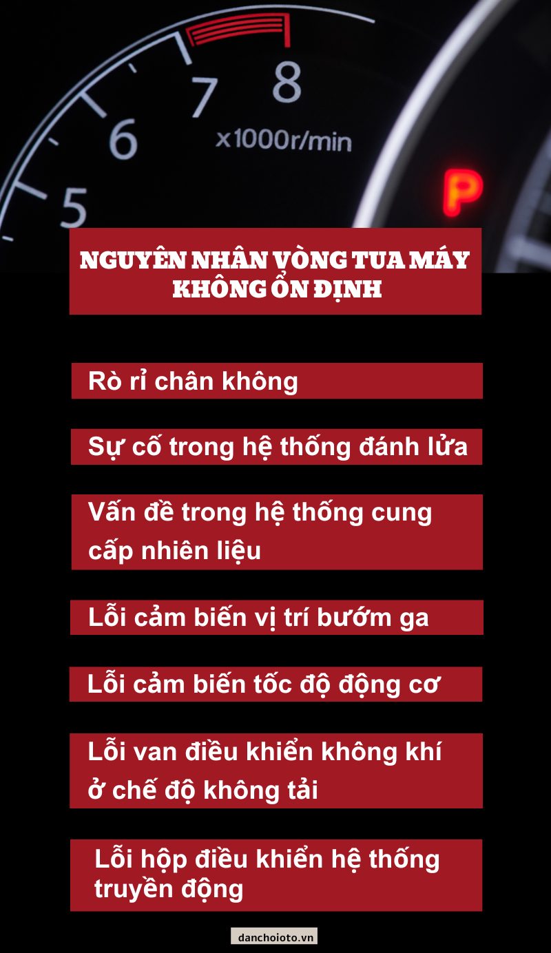 Nguyên nhân vòng tua máy không ổn định