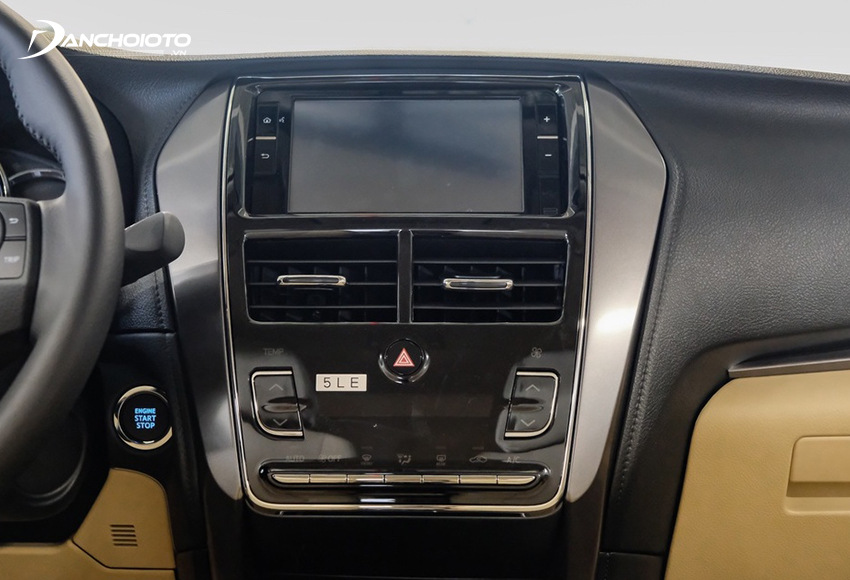 Toyota Vios 2023 được trang bị màn hình trung tâm cảm ứng kích thước 7 inch