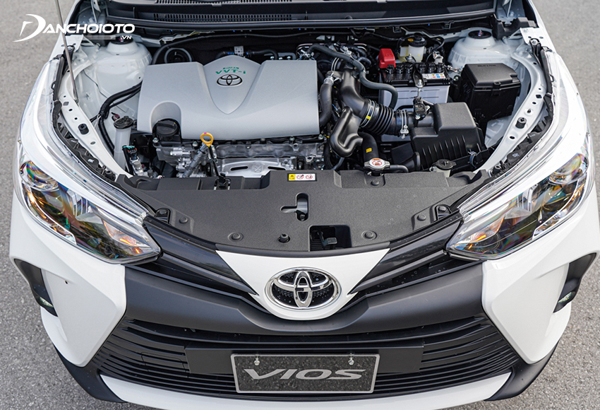 Toyota Vios 2023 sử dụng động cơ 1.5L cho công suất cực đại 107 mã lực