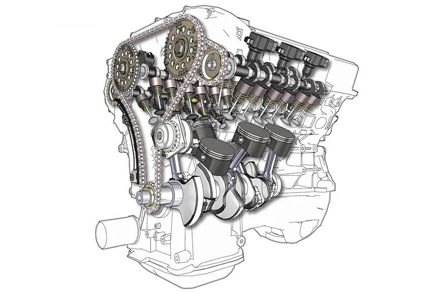 Động cơ ô tô càng nhiều xi lanh sẽ giúp tốc độ quay trục khuỷu phân bổ đều hơn