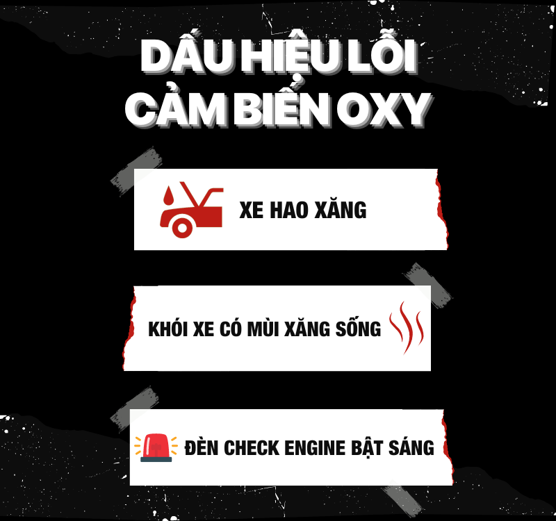 Dấu hiệu lỗi cảm biến oxy