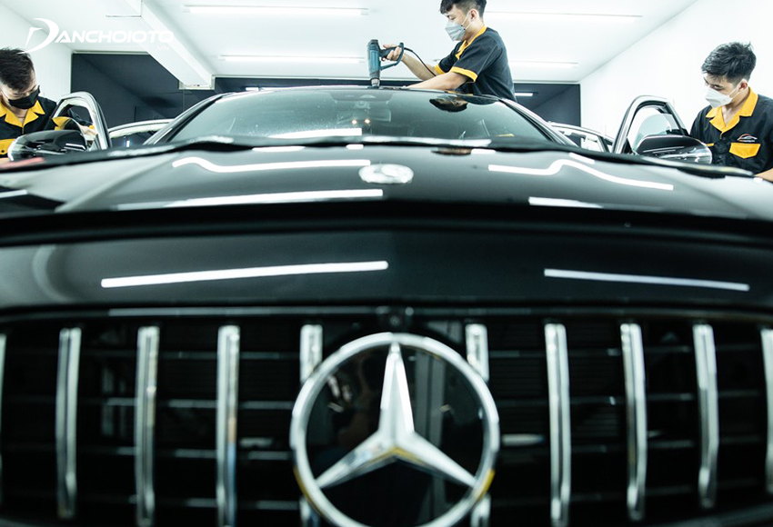Dán phim cách nhiệt xe Mercedes E300