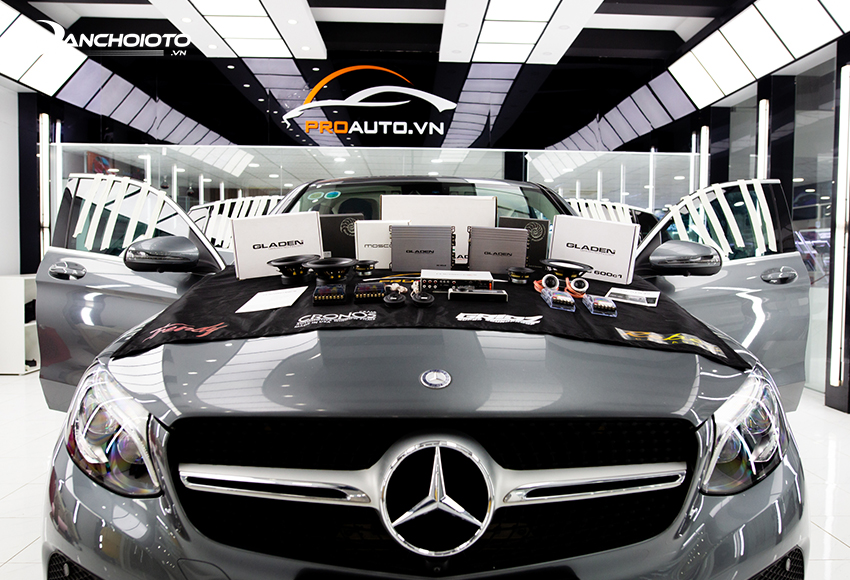 Nâng cấp âm thanh xe Mercedes GLC siêu đỉnh tại Proauto.vn