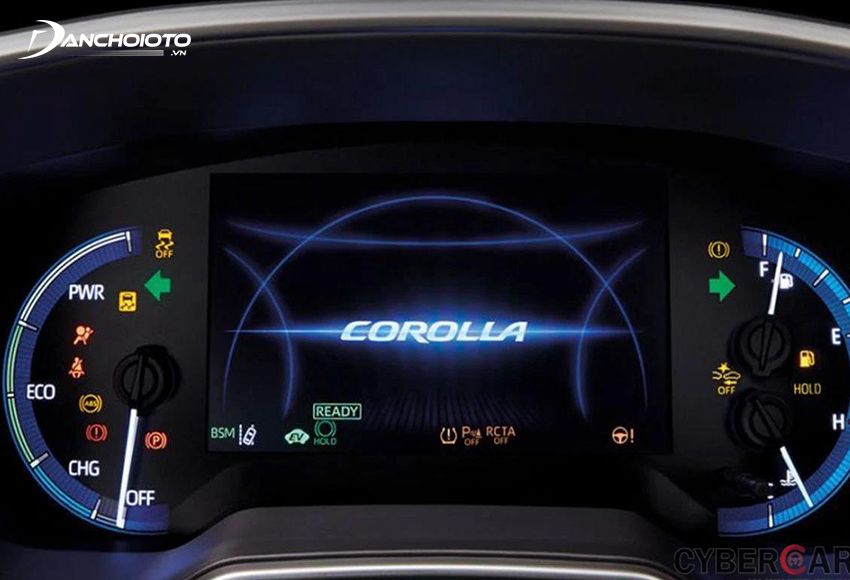 Bảng đồng hồ Toyota Corolla Altis dạng kỹ thuật số với màn hình 7inch