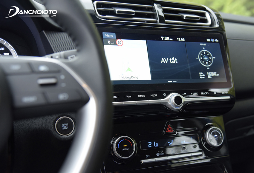 Hyundai Creta được trang bị màn hình giải trí trung tâm 10.25inch ở tất cả phiên bản