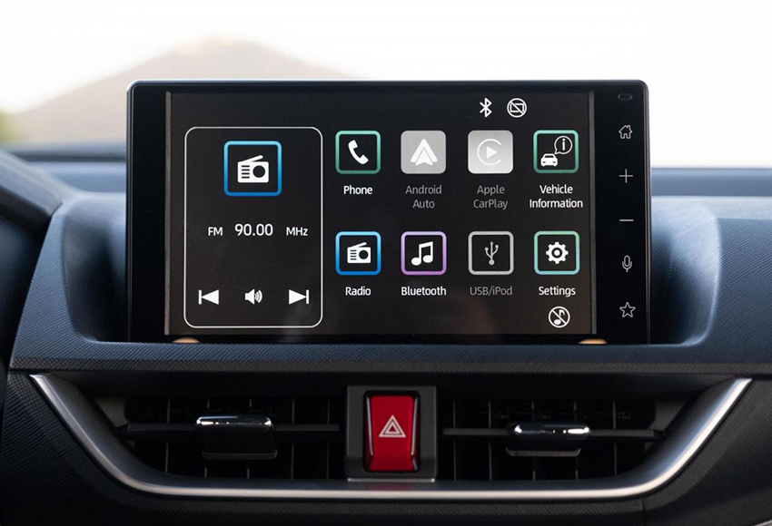 Toyota Veloz Cross 2023 được trang bị màn hình giải trí trung tâm 9inch