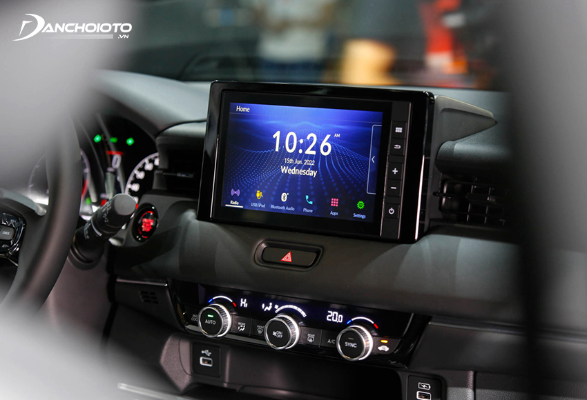 Honda HR-V 2023 sử dụng màn hình trung tâm cảm ứng 8 inch