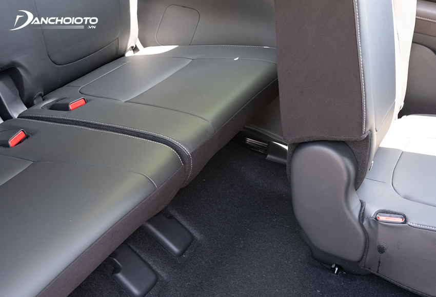 Hàng ghế thứ ba Mitsubishi Xpander 2022 chỉ đóng vai trò là ghế phụ