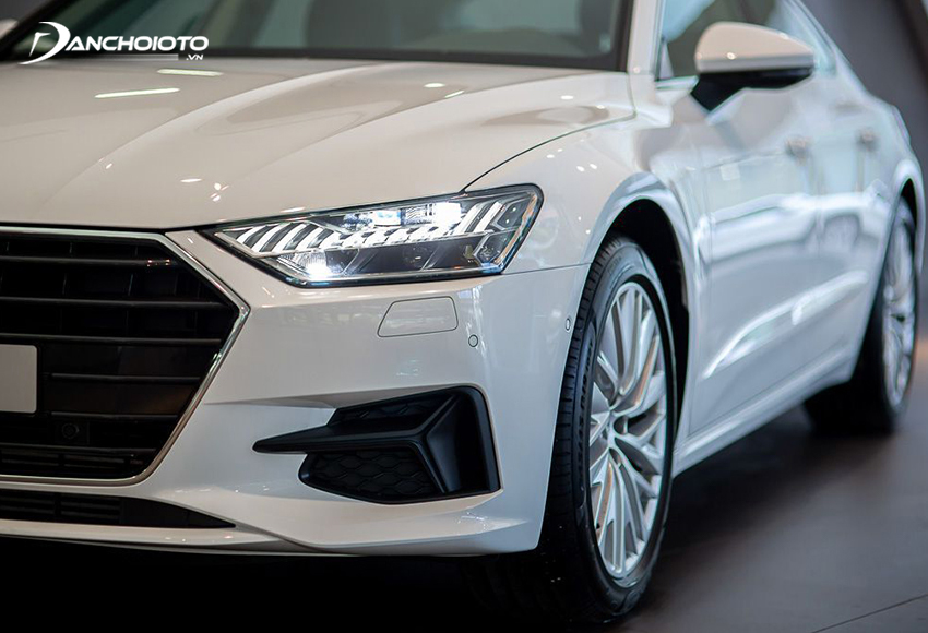Audi A7 Sportback 2022 được ưu ái trang bị đèn LED Matrix HD