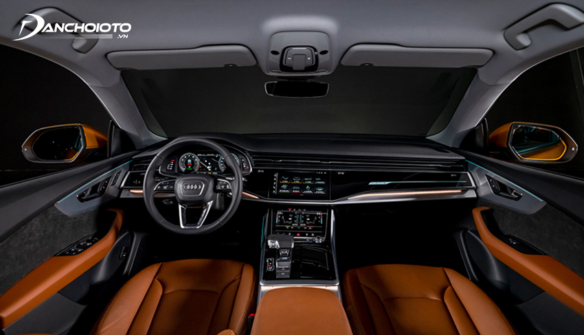 Không gian nội thất Audi Q8 2022 thiết kế rộng rãi và sang trọng