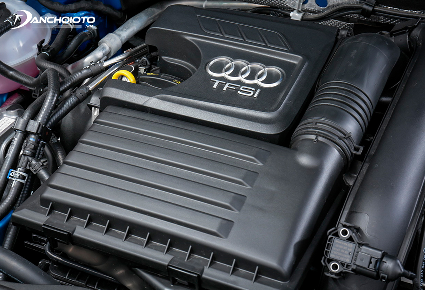 Audi Q2 2023 sử dụng động cơ khối động cơ tăng áp 1.4 TFSI 4 xi-lanh