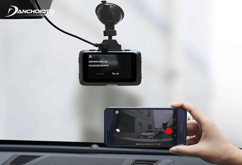 Camera hành trình Webvision A18 có chất lượng hình ảnh đến 1080P