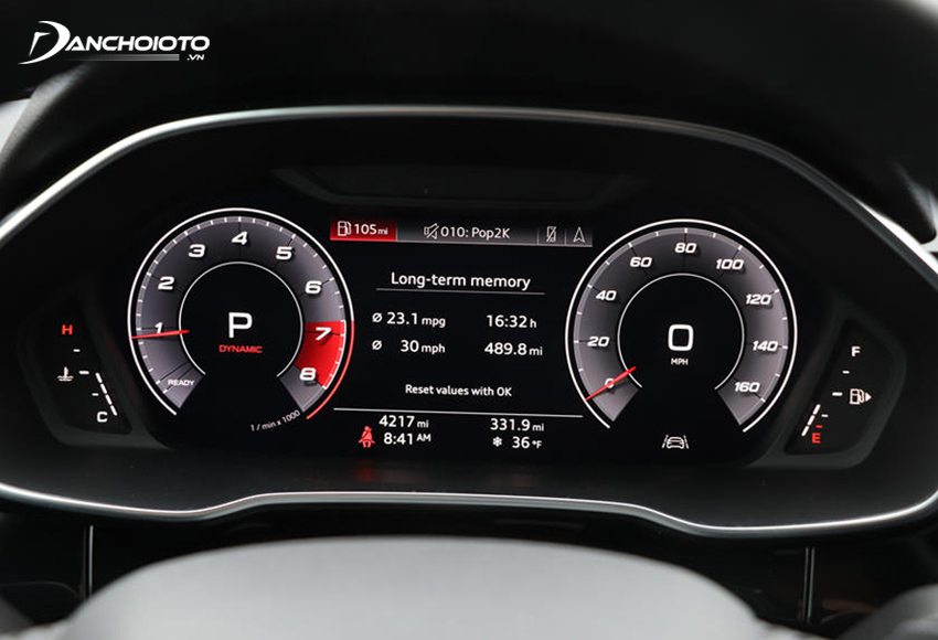 Audi đã làm mới hoàn toàn cụm đồng hồ phía sau vô lăng của Q3 2023