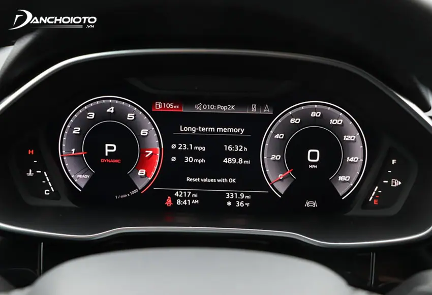 Audi đã làm mới hoàn toàn cụm đồng hồ phía sau vô lăng của Q3 2024