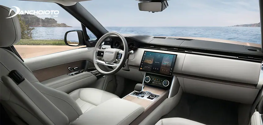 Khoang cabin của Land Rover Range Rover 2024 là sự sang trọng được lấp đầy