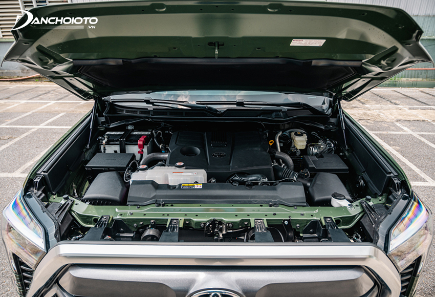 Toyota Tundra 2023 có 2 tùy chọn động cơ bao gồm động cơ V6 3.5L và hybrid I-FORCE MAX Turbo