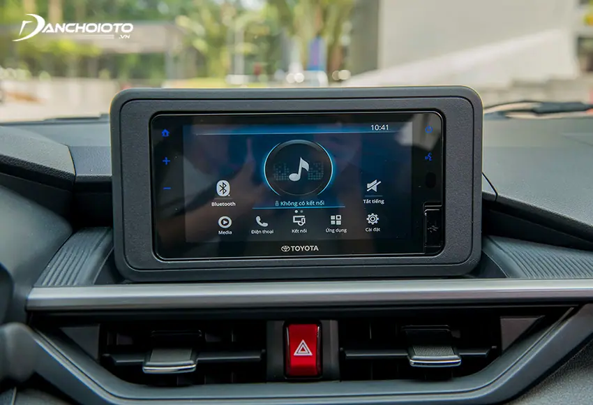 Toyota Wigo 2023 trang bị màn hình giải trí cảm ứng kích thước 7 inch