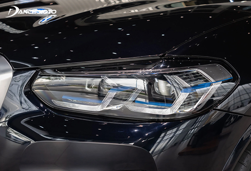 Đôi mắt” Laser Light sắc nhọn, BMW iX3 2024 cho tầm chiếu sáng đầy ấn tượng