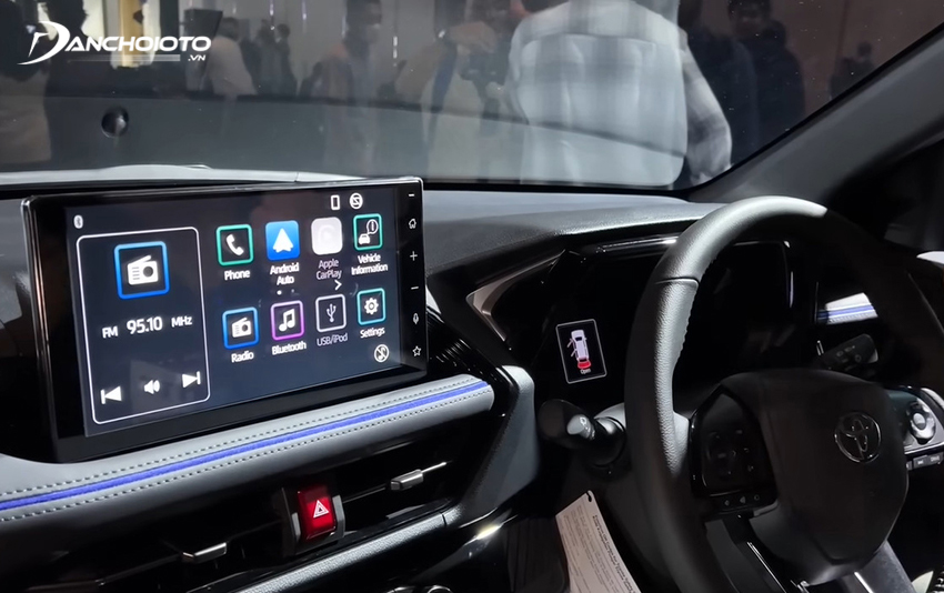 Toyota Yaris Cross 2023 được trang bị màn hình giải trí 9 inch, độ phân giải cao