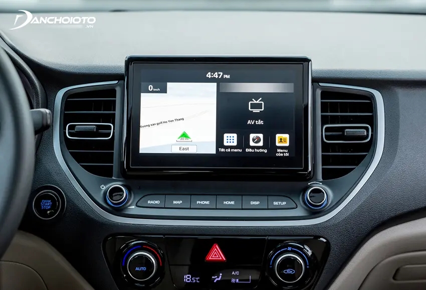 Hyundai Accent 2021 được nâng cấp lên màn hình giải trí 8 inch vớ giao diện mới