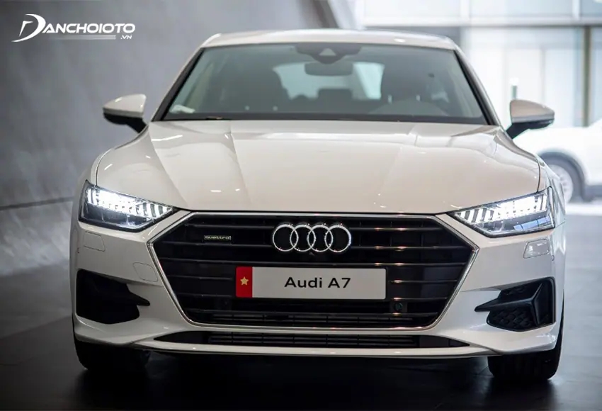 Đầu xe Audi A7 Sportback tạo hình dựa trên sự cải tiến từ phiên bản trước