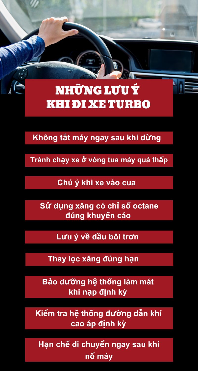 Nhung luu y khi di xe turbo