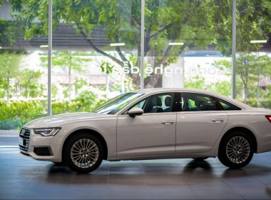 Thân xe Audi A6 năng động với những đường dập gân ở phần vai xe, vòm bánh xe dát phẳng